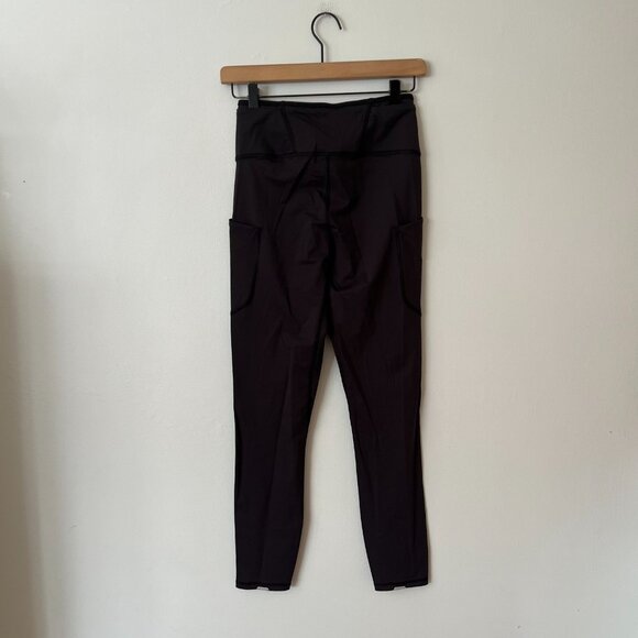 REI Co-op Swiftland 7/8 Running Tights Black Women's Size Medium - Picture 4 of 9